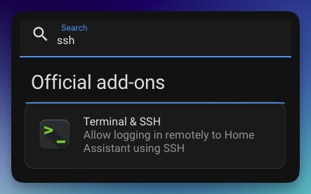 Terminal & SSH Add On