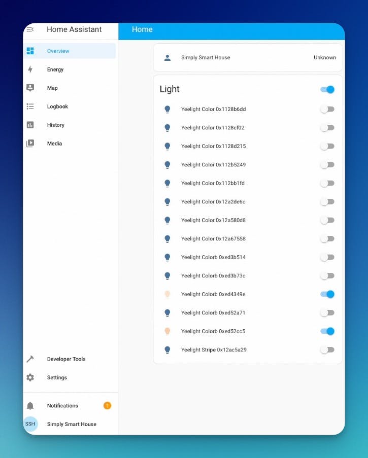 Home Assistant Dashboard